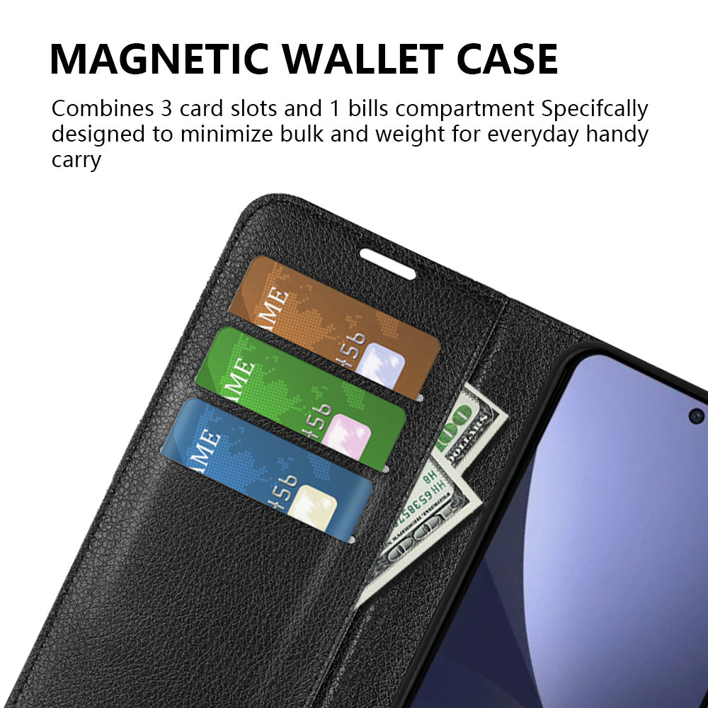 Cell Phone Cover For Xiaomi 13 5G Litchi Texture PU Leather Flip Stand Wallet Anti-drop Phone Case Cell Phone Cover For Xiaomi 13 5G Litchi Texture PU Leather Flip Stand Wallet Anti-drop Phone Case